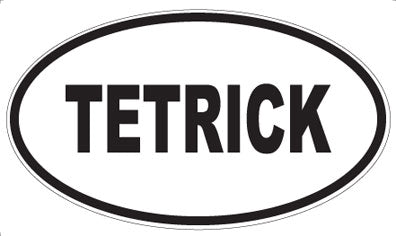 TETRICK - Oval Sticker