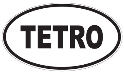 TETRO - Oval Sticker