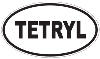 TETRYL - Oval Sticker