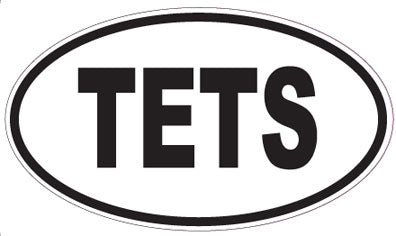 TETS - Oval Sticker