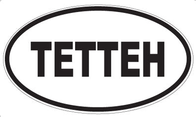 TETTEH - Oval Sticker