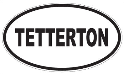 TETTERTON - Oval Sticker