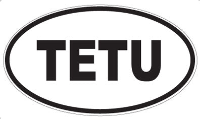 TETU - Oval Sticker