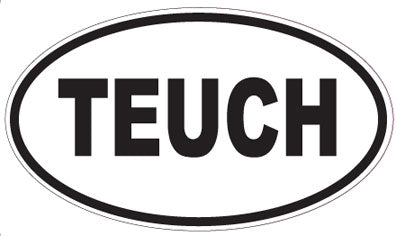 TEUCH - Oval Sticker