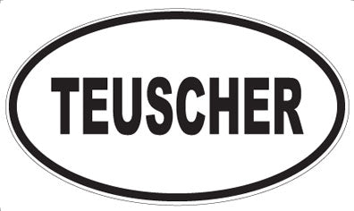 TEUSCHER - Oval Sticker