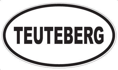 TEUTEBERG - Oval Sticker