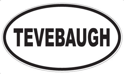 TEVEBAUGH - Oval Sticker