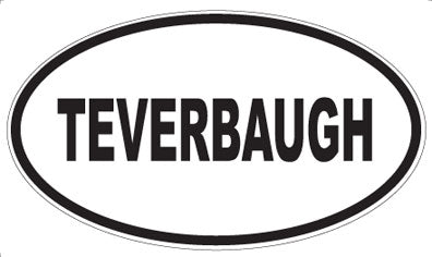 TEVERBAUGH - Oval Sticker