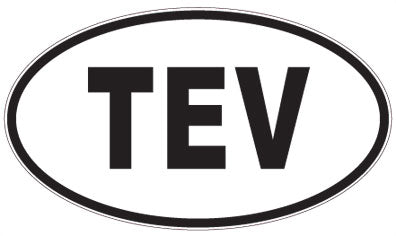 TEV - 3 Letter Initials Oval Magnet