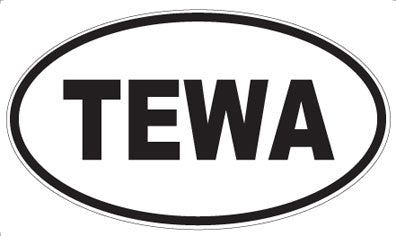 TEWA - Oval Sticker