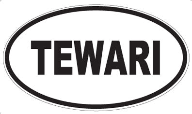 TEWARI - Oval Sticker