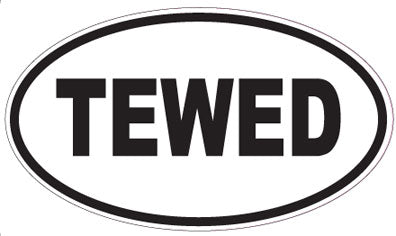 TEWED - Oval Magnet