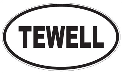 TEWELL - Oval Sticker