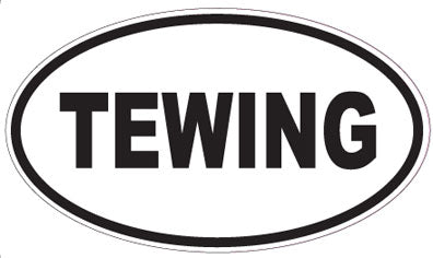 TEWING - Oval Sticker