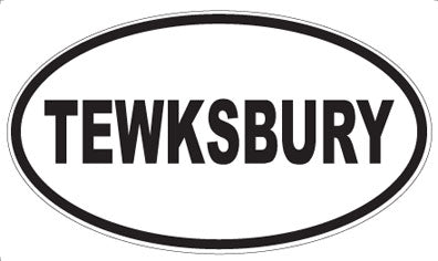 TEWKSBURY - Oval Sticker