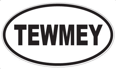 TEWMEY - Oval Sticker