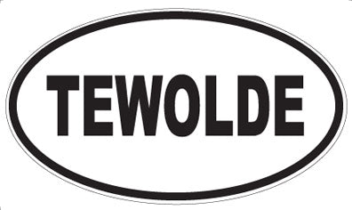 TEWOLDE - Oval Sticker