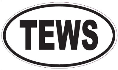 TEWS - Oval Sticker