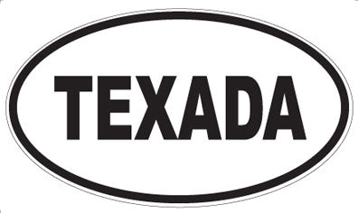 TEXADA - Oval Sticker