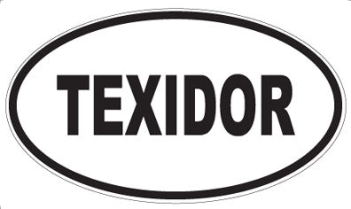 TEXIDOR - Oval Sticker