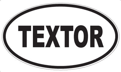 TEXTOR - Oval Sticker