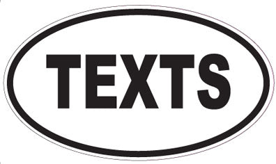 TEXTS - Oval Magnet