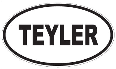 TEYLER - Oval Sticker