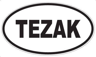 TEZAK - Oval Sticker