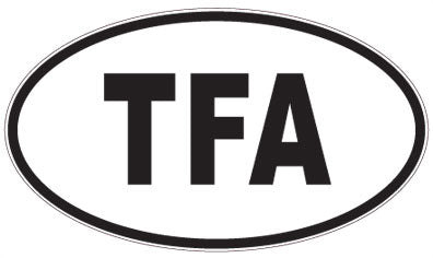 TFA - 3 Letter Initials Oval Magnet
