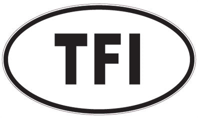 TFI - 3 Letter Initials Oval Magnet