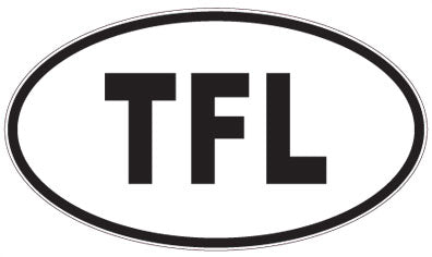 TFL - 3 Letter Initials Oval Magnet