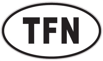 TFN - 3 Letter Initials Oval Magnet