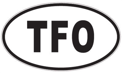 TFO - 3 Letter Initials Oval Magnet