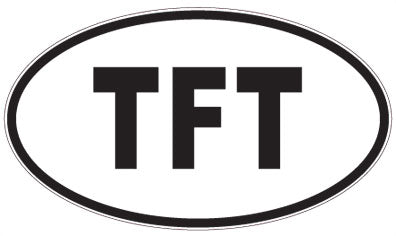 TFT - 3 Letter Initials Oval Magnet