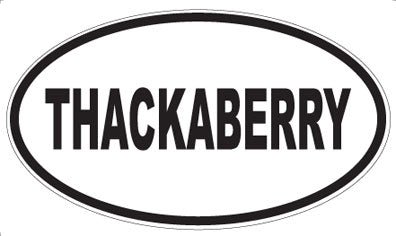 THACKABERRY - Oval Sticker