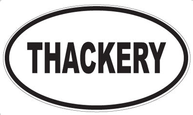 THACKERY - Oval Sticker