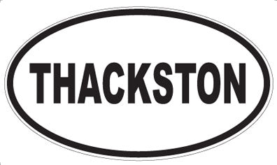 THACKSTON - Oval Sticker