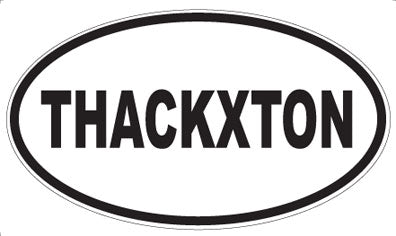THACKXTON - Oval Sticker