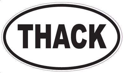 THACK - Oval Magnet