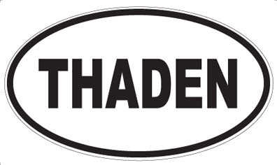 THADEN - Oval Sticker