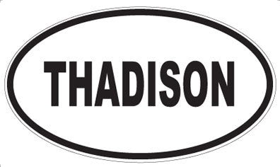 THADISON - Oval Sticker