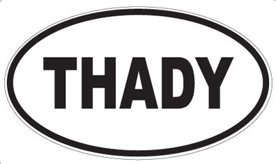 THADY - Oval Sticker