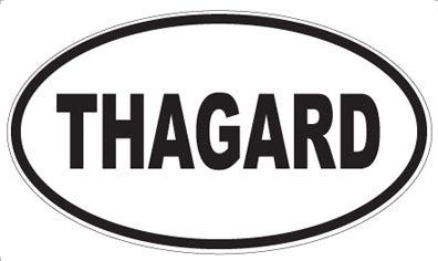 THAGARD - Oval Sticker