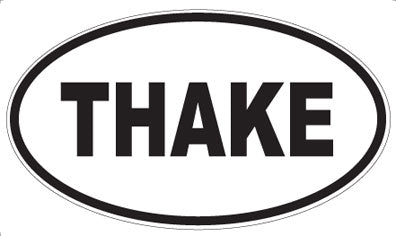 THAKE - Oval Sticker