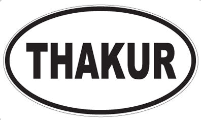 THAKUR - Oval Sticker