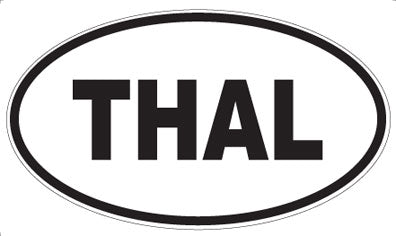 THAL - Oval Sticker