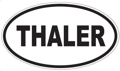 THALER - Oval Sticker