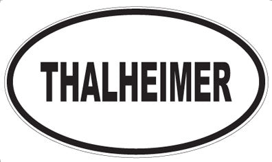 THALHEIMER - Oval Sticker