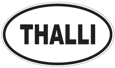 THALLI - Oval Sticker