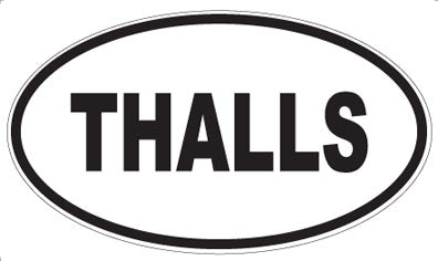 THALLS - Oval Sticker